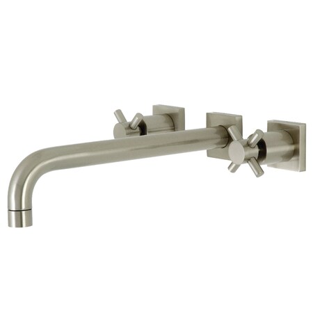 Kingston Brass KS6058DX Wall Mount Tub Faucet, Brushed Nickel KS6058DX